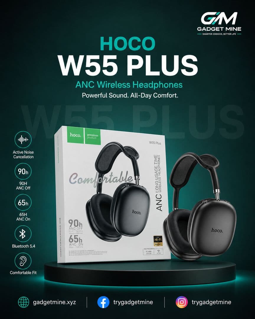 Hoco W55 Plus ANC Wireless Headphones