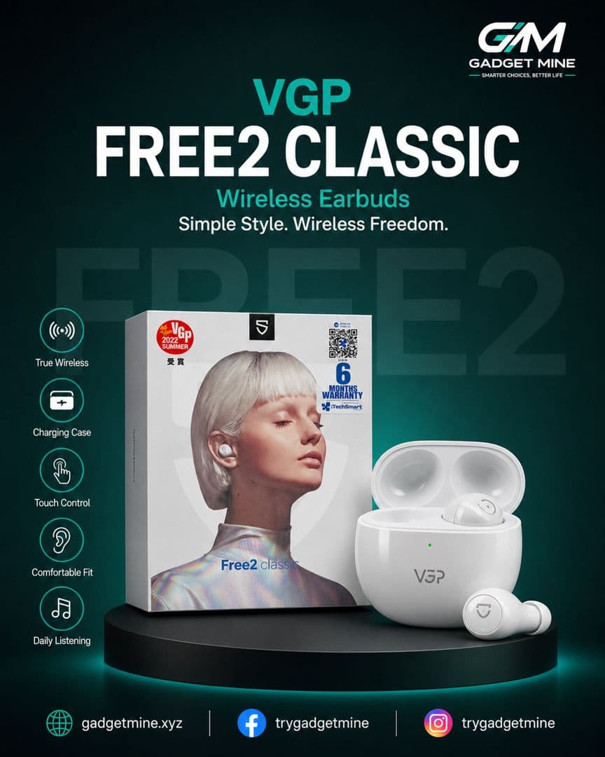 VGP Free2 Classic Wireless Earbuds