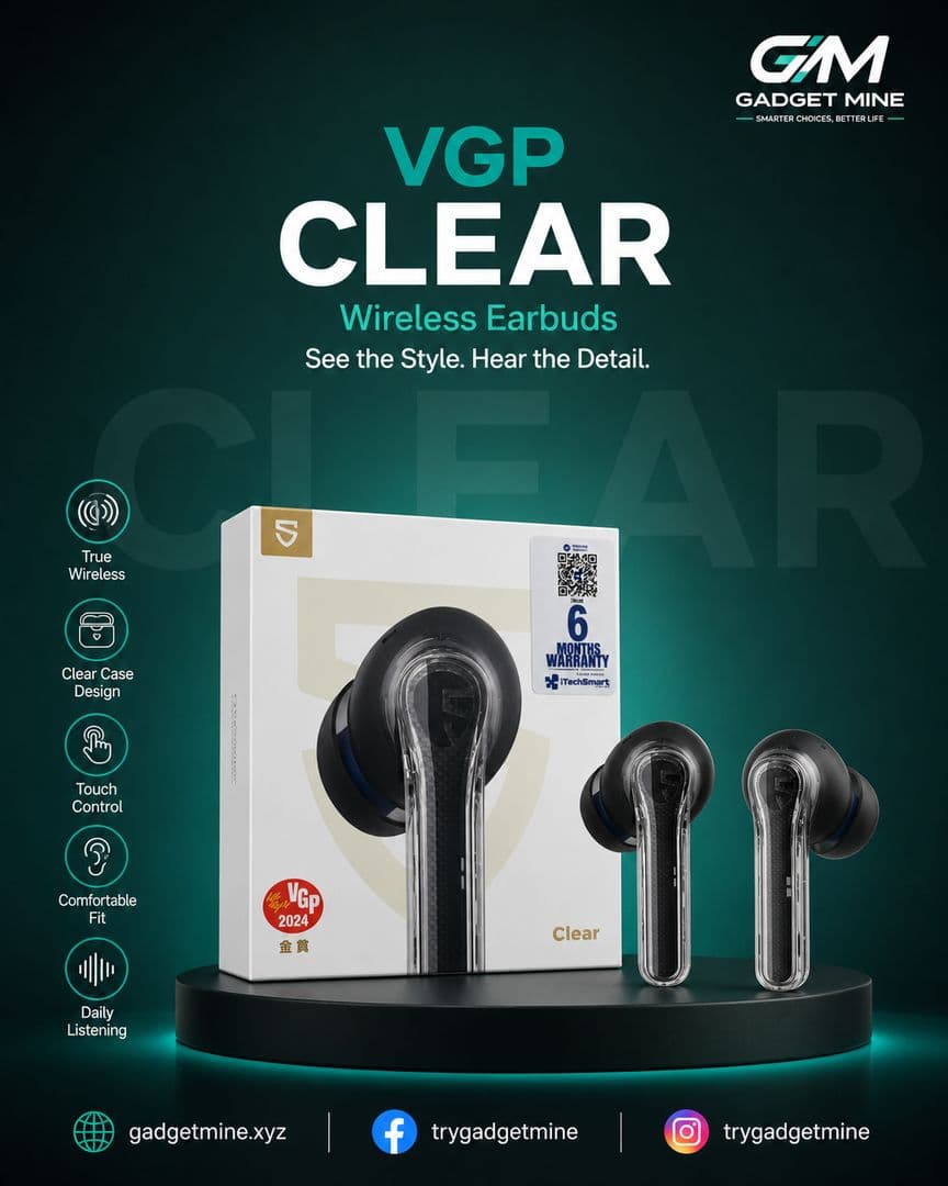 VGP Clear Wireless Earbuds