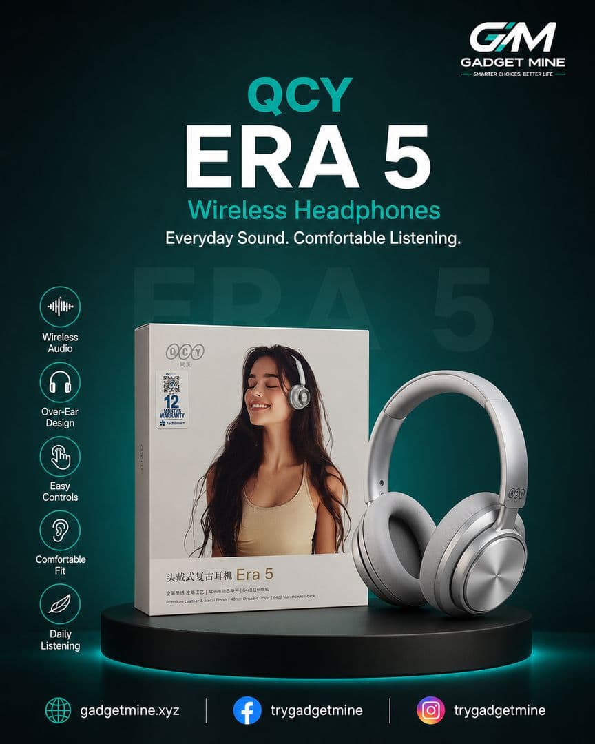 QCY Era 5 Wireless Headphones