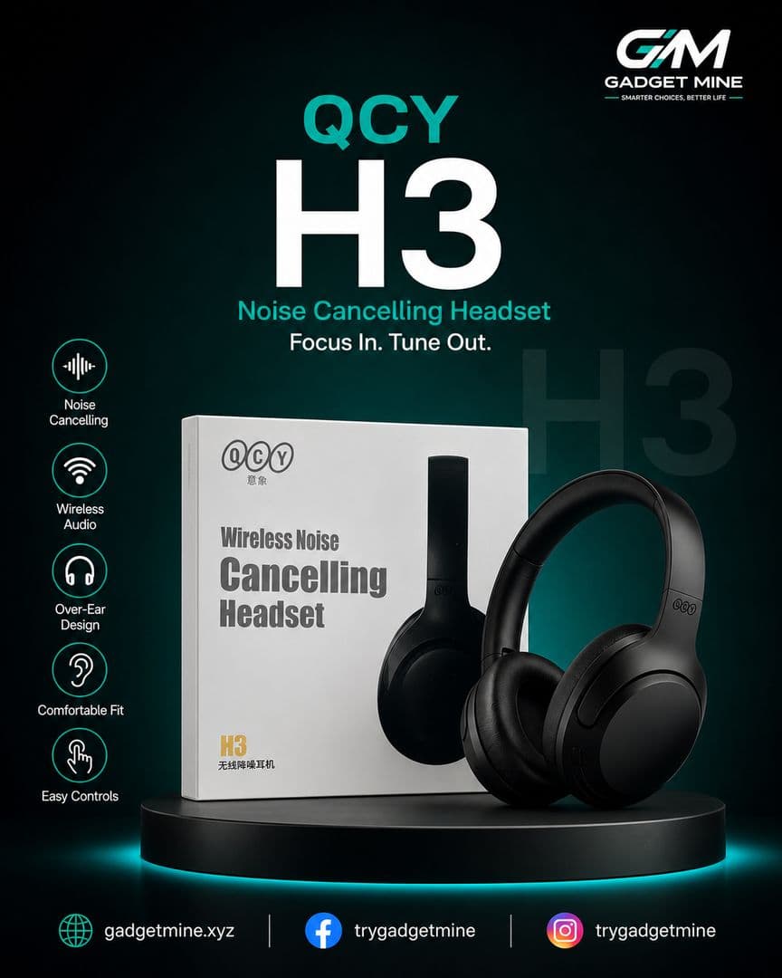 QCY H3 Wireless Noise Cancelling Headset