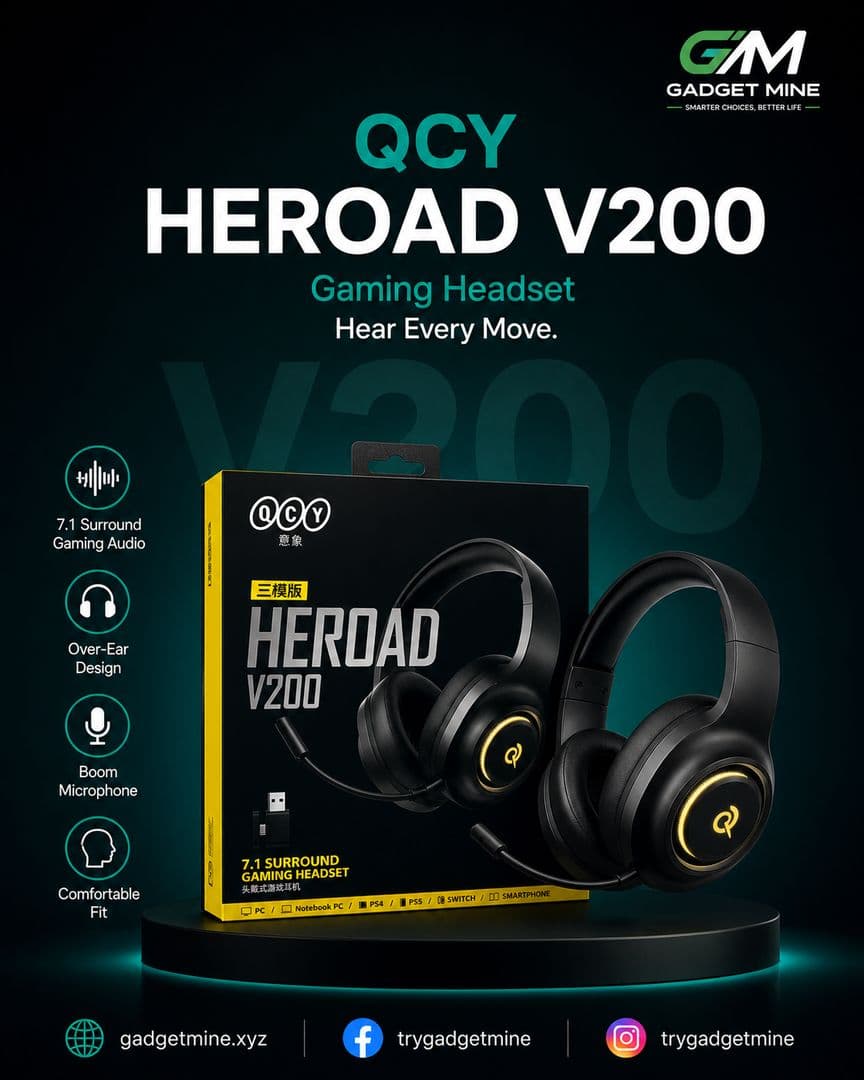 QCY Heroad V200 Gaming Headset