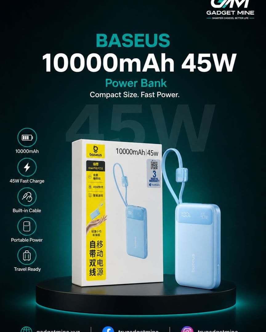 Baseus 10000mAh 45W Power Bank
