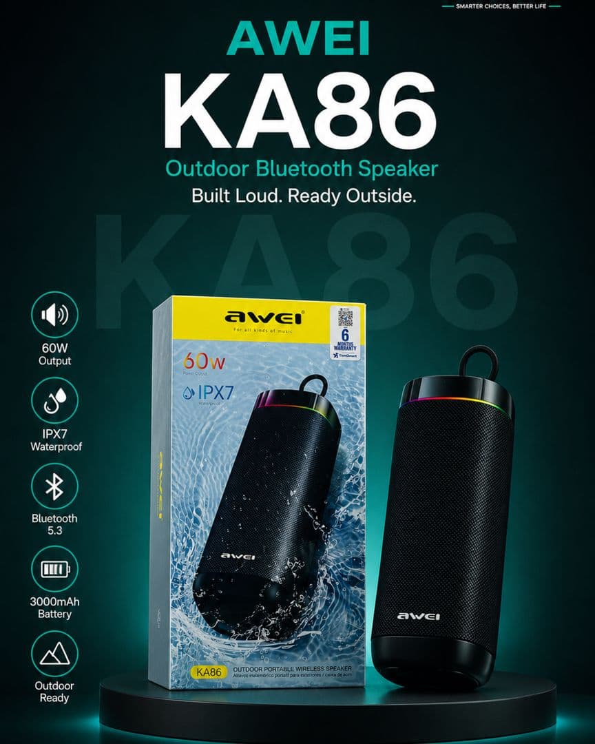 Awei KA86 60W Outdoor Bluetooth Speaker