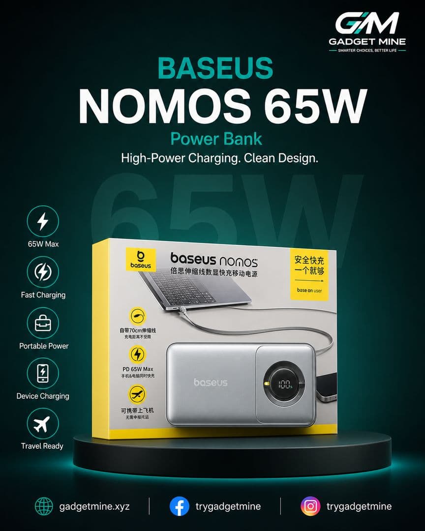 Baseus Nomos 65W Power Bank