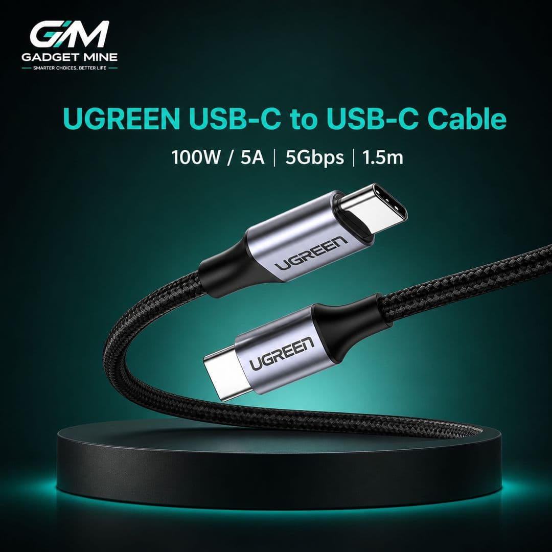 UGREEN 50751 USB-C to USB-C 5Gbps Cable 1.5m