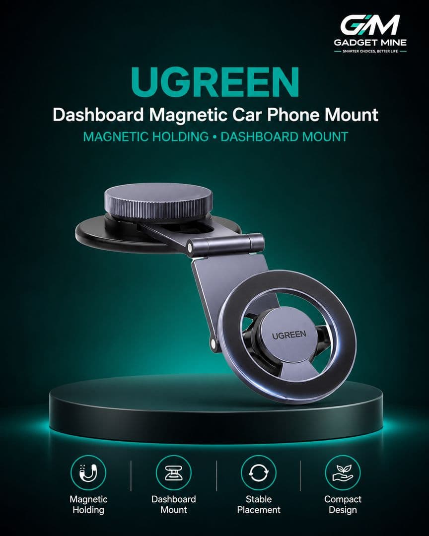 UGREEN Dashboard Magnetic Car Phone Mount