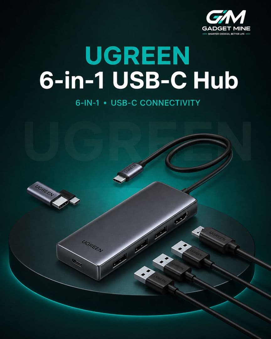 UGREEN 6-in-1 USB-C Hub