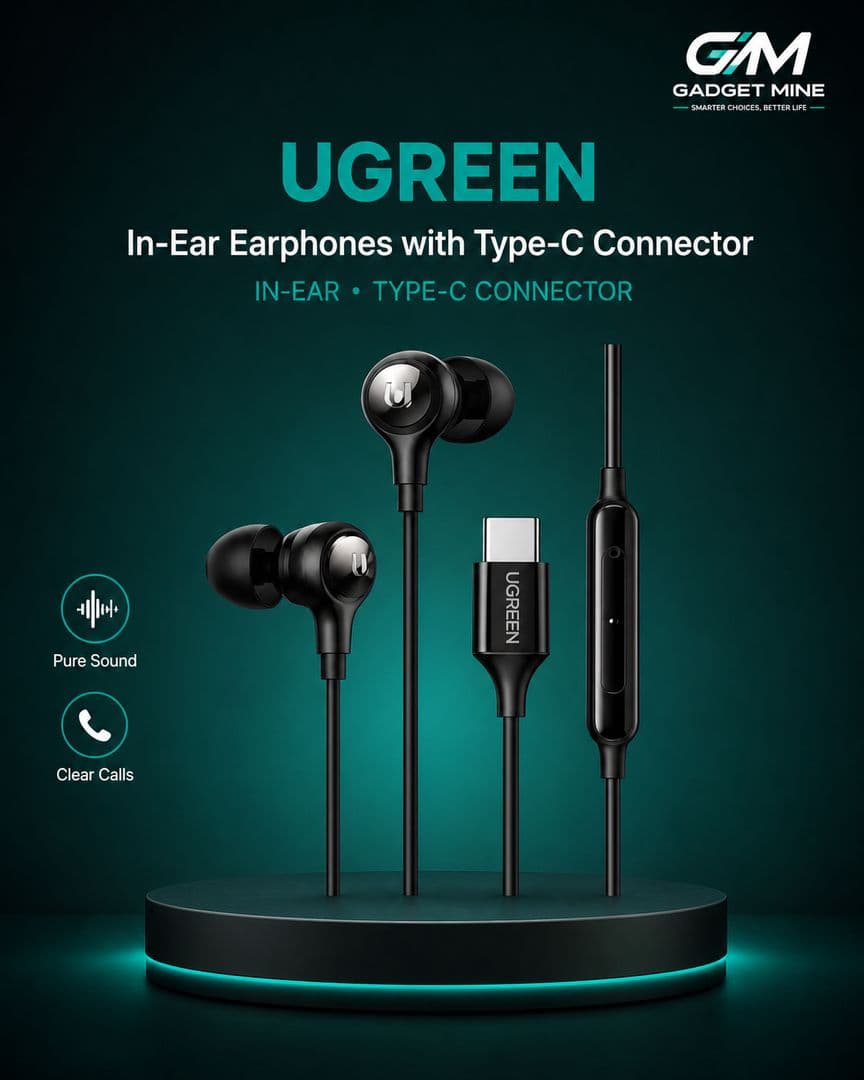 UGREEN In-Ear Earphones with Type-C Connector