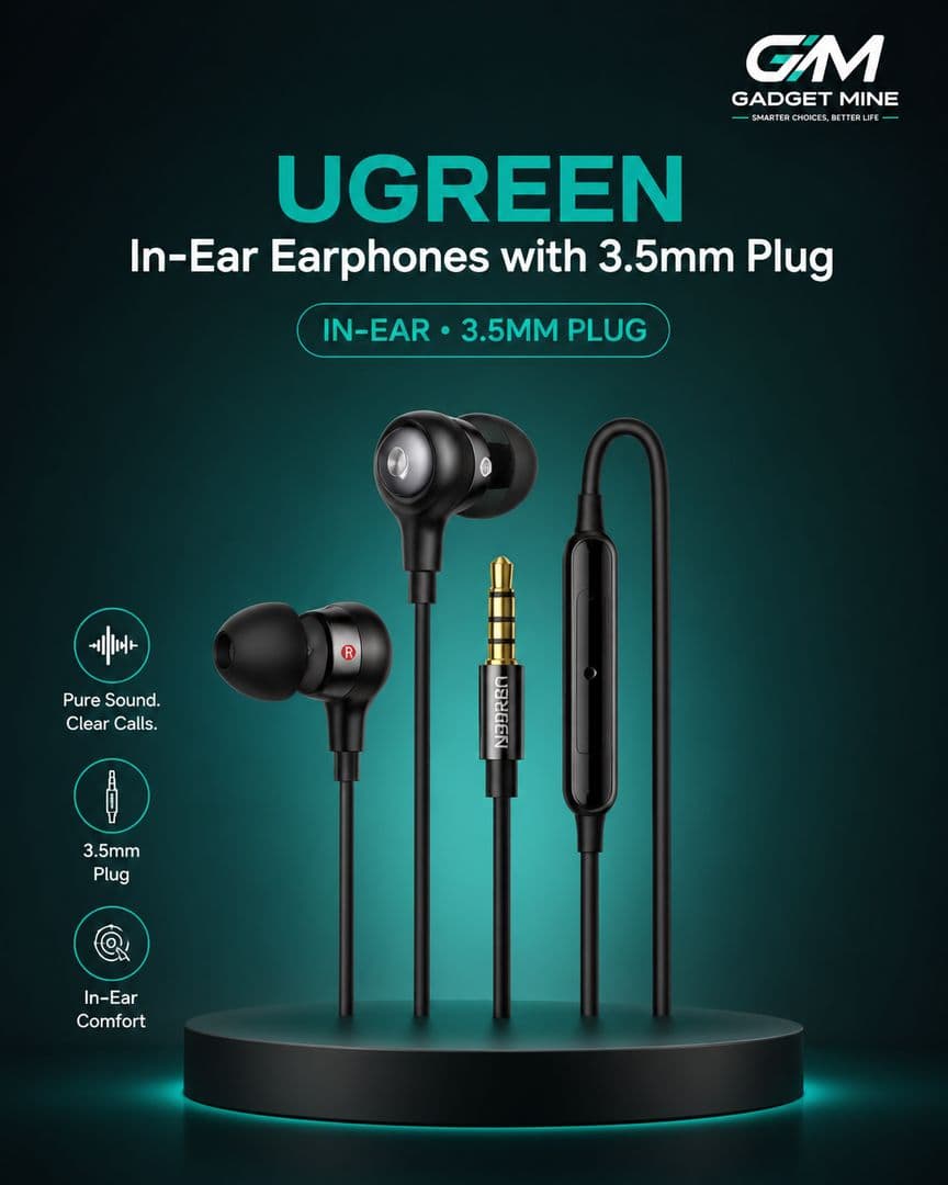 UGREEN In-Ear Earphones with 3.5mm Plug
