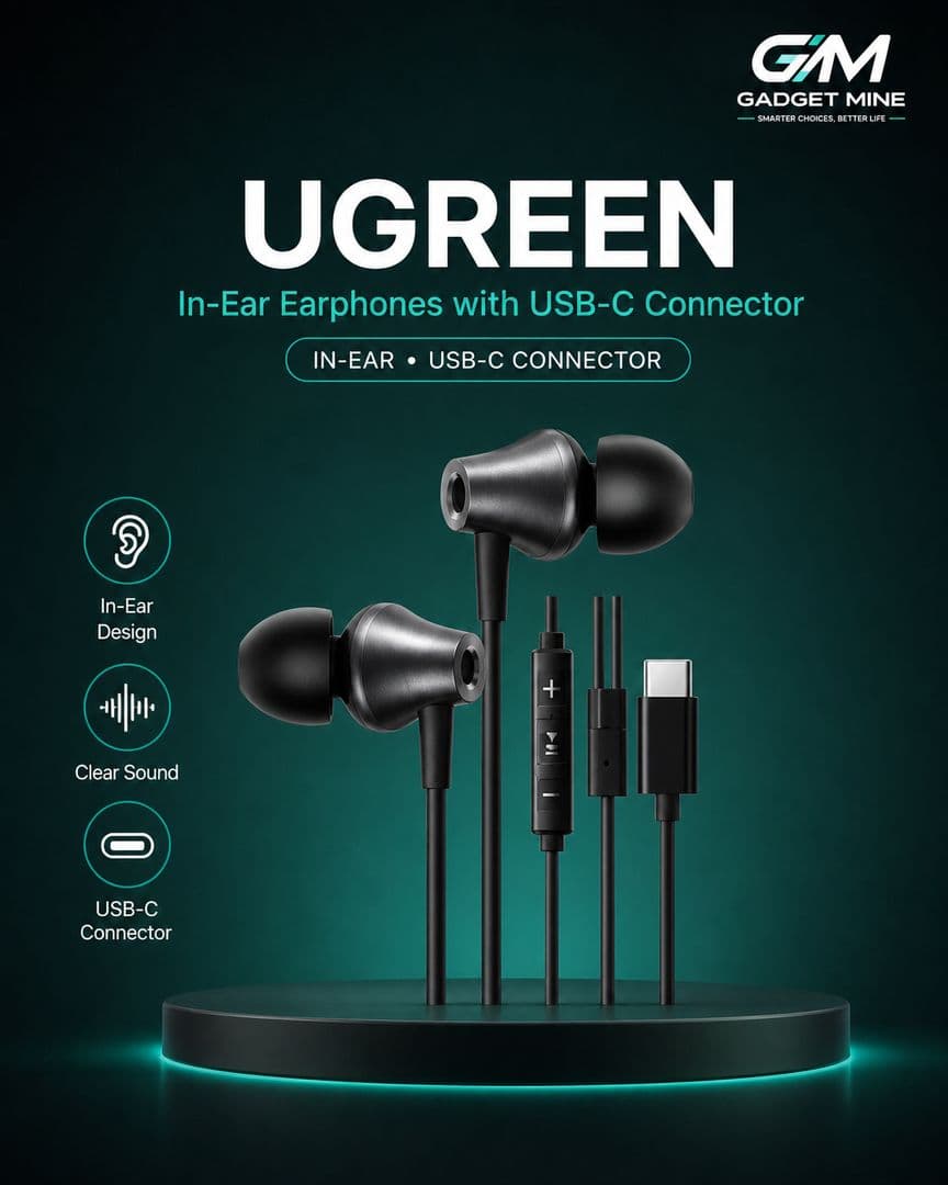 UGREEN In-Ear Earphones with USB-C Connector