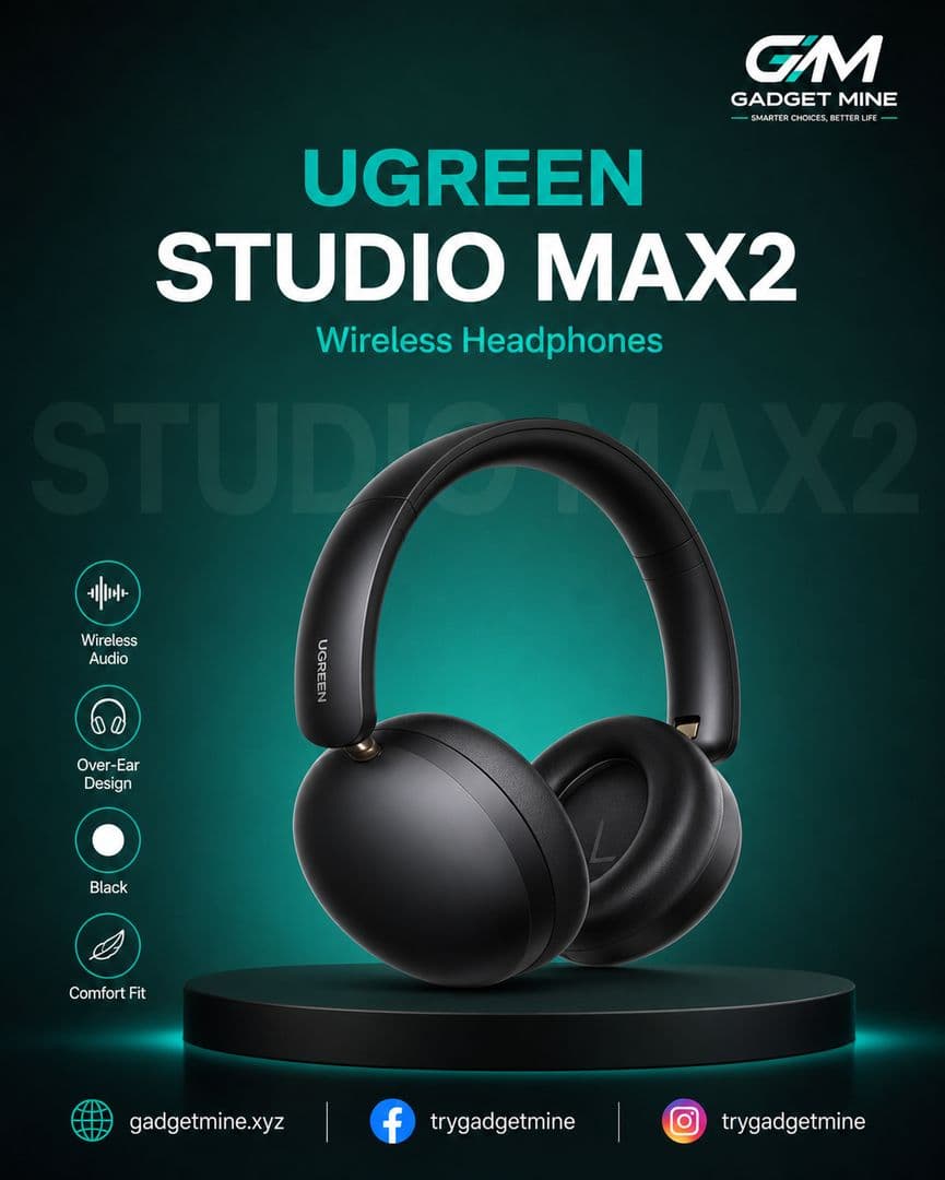 UGREEN Studio Max2 Wireless Headphones Black