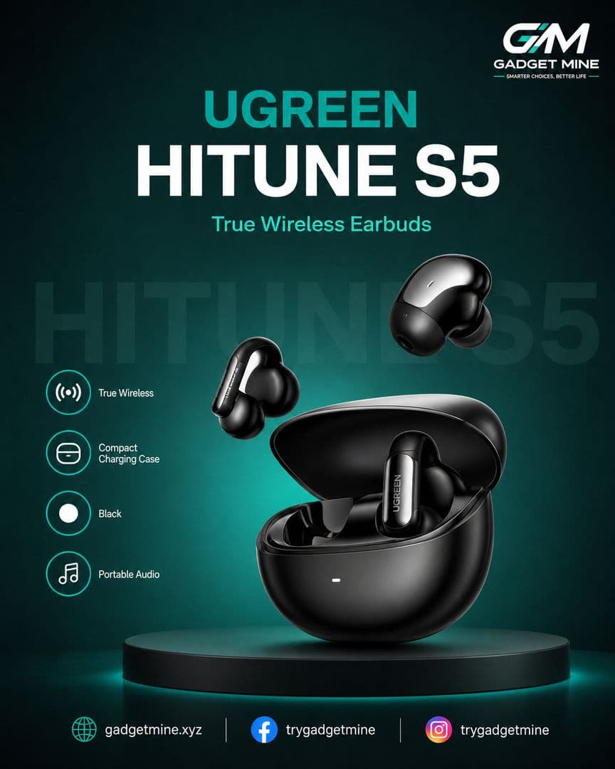 UGREEN HiTune S5 True Wireless Earbuds Black