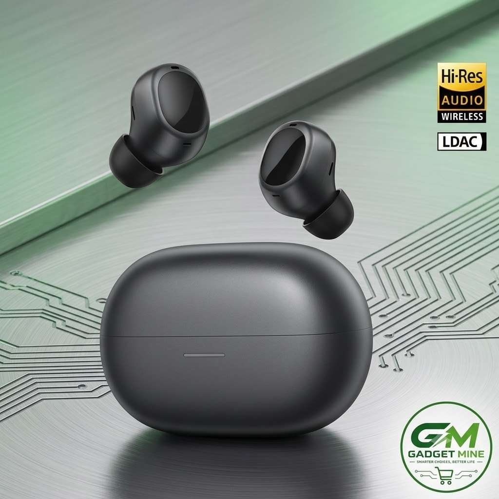 QCY MeloBuds A30 ANC Wireless Earbuds | Hi-Res Audio LDAC | 50H Battery | 8-Mic Noise Cancelling | IPX5 Waterproof | Official Warranty — image 2 of 3